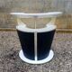 Bar in black leatherette and formica of the 50s 60s