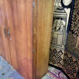 Asymmetrical oak cabinet 1960