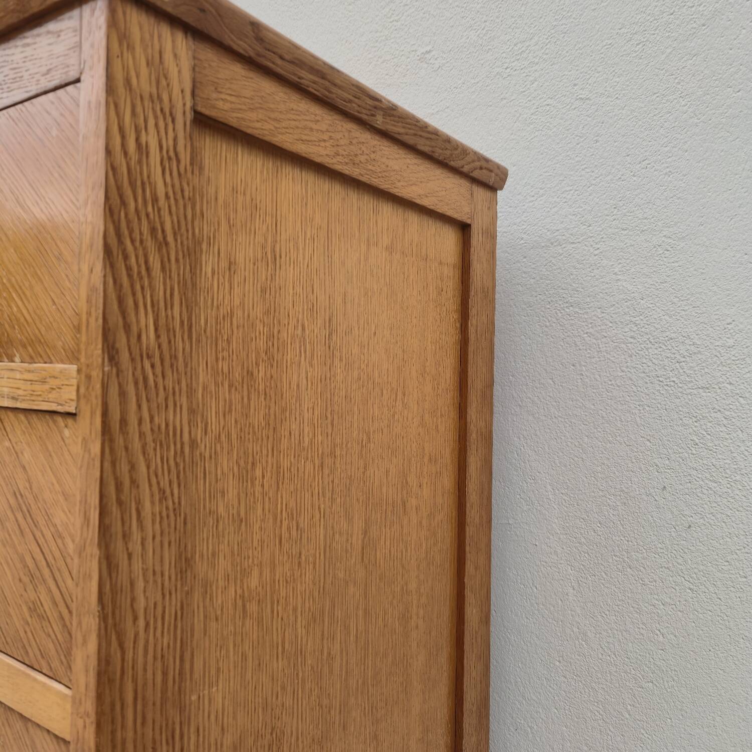 Vintage chest of drawers with compass feet and 4 drawers, 1950s