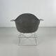 Eames Herman Miller 1950s LAR armchair in elephant grey on cats cradle black base