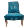 Blue fireside chair