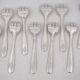 12 Art Deco oyster forks Ercuis in silver-plated metal