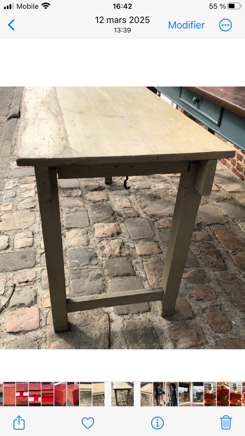 Antique kitchen table