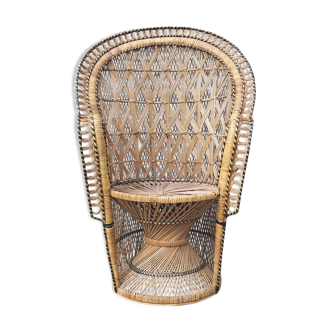 Fauteuil Emmanuelle en osier