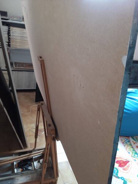 Painting 145cm Acrylic on panel surrealism white bear