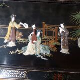 Asian-decorated rectangular coffee table