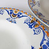3 vintage soup plates from Moulin des Loups et Hamage, St Gast model 220525