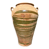 Ancient terracotta pottery jar from the 19th century
