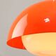 Lampe à suspension en verre acrylique orange de style Space Age, Italie, années 1970