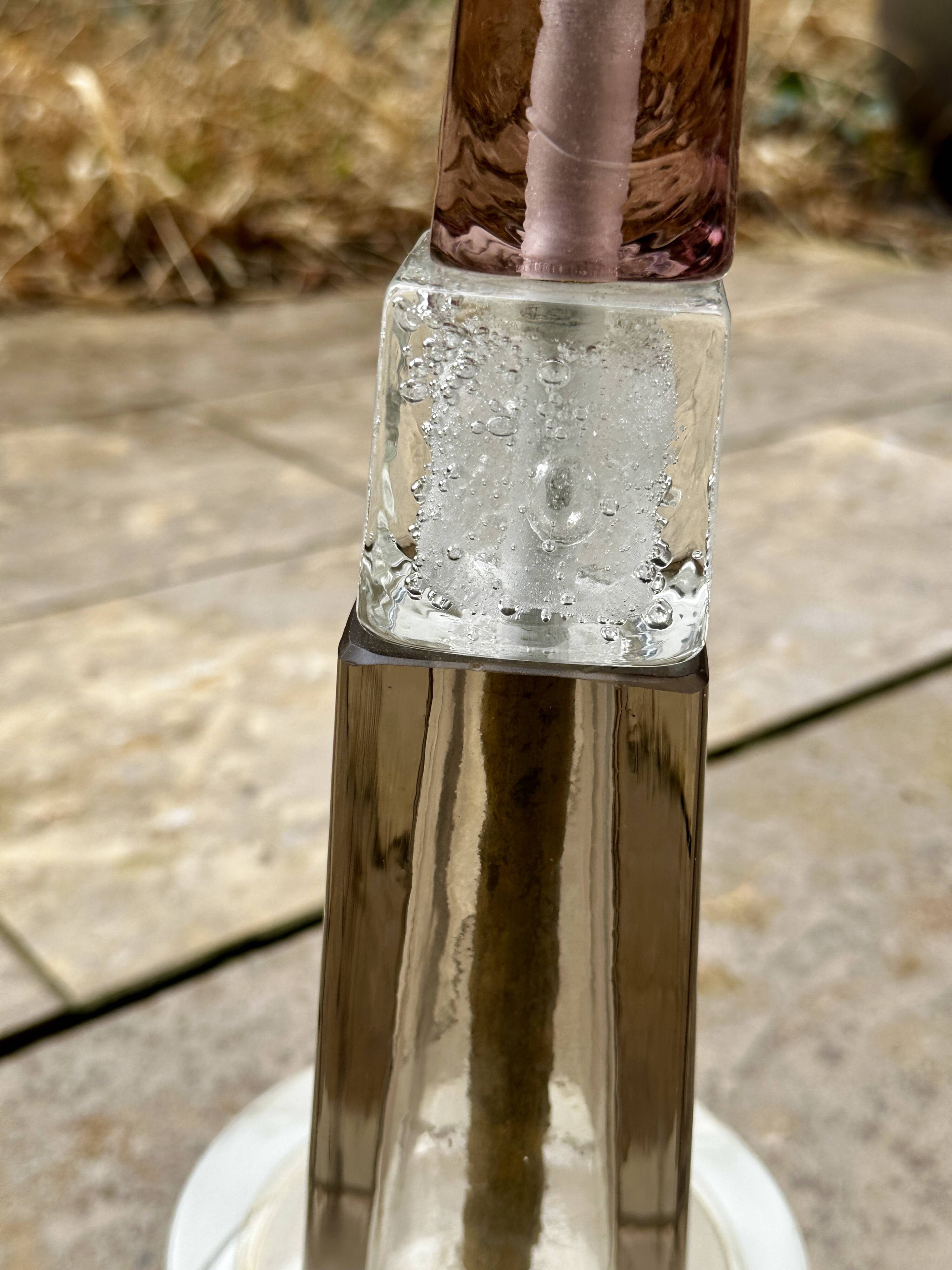 Antique Venetian lamp made of Murano glass