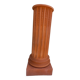 Antique fluted terracotta pedestal column