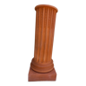 Antique fluted terracotta pedestal column