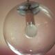 Vintage Glashütte Limburg pendant light, bubbled glass ball, ceiling lamp, ball chandelier