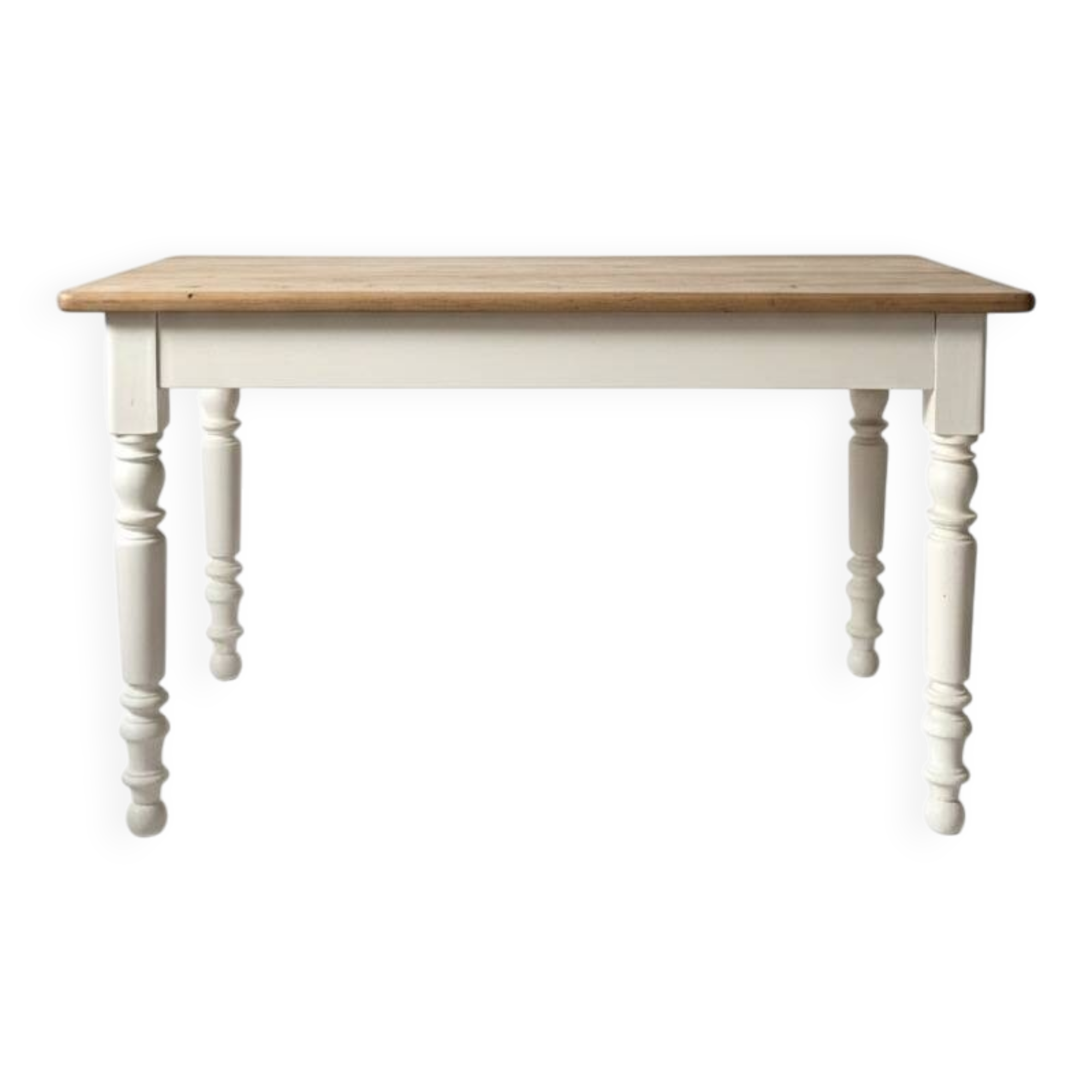 Antique walnut table for 4 people.