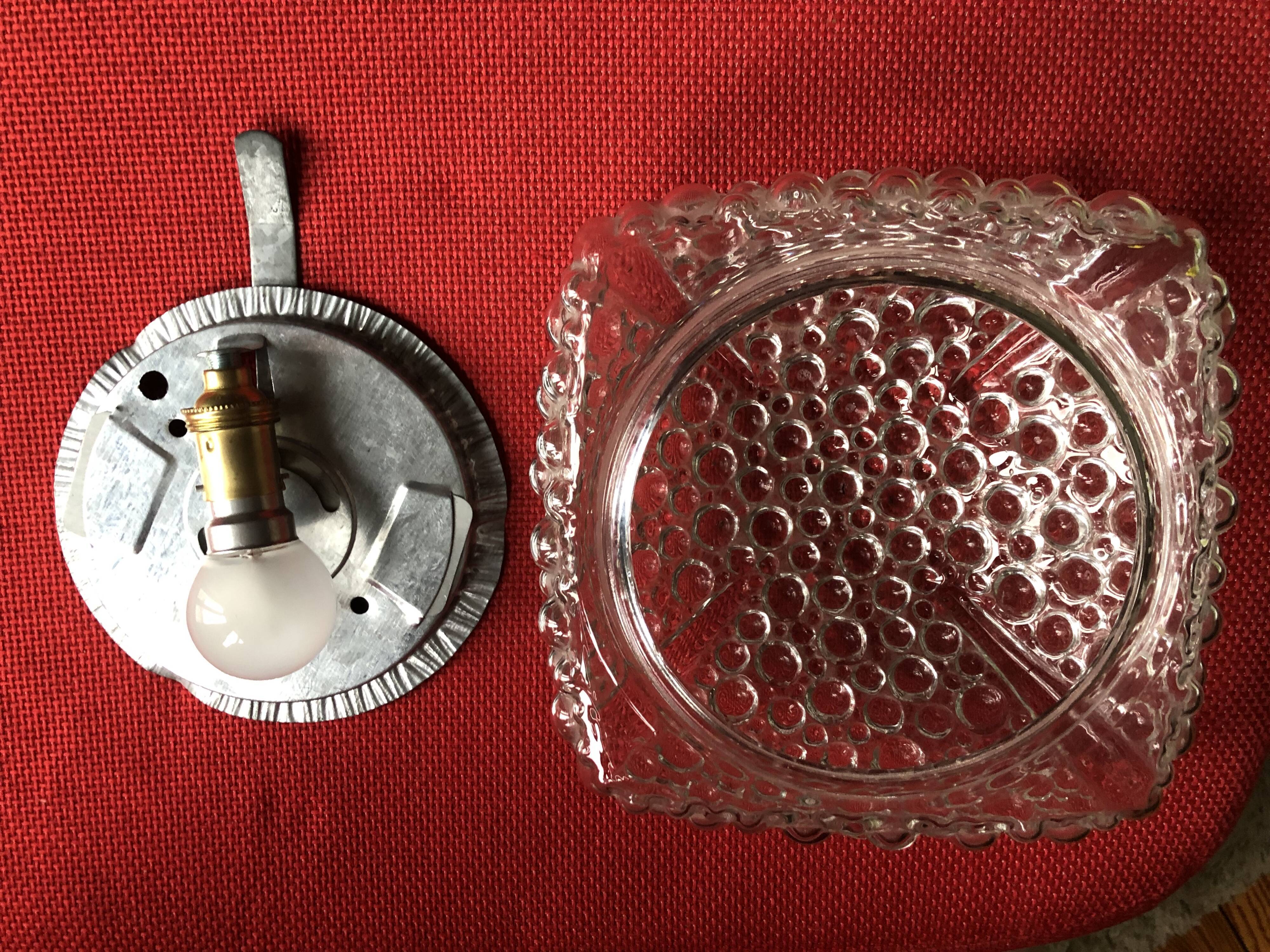 Bubble glass wall sconce by Helena Tynell circa 1950