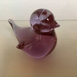 Purple pink glass bird paperpress