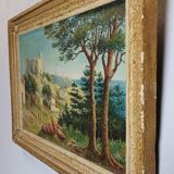 Tableau Huile sur panneau signé Robert Pichon paysage