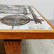 Danish teak ceramic vintage coffee table side table Ox-Art Trioh