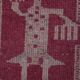 Vintage Turkish rug from Oushak, hand-woven 87x302 cm