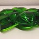 Baccarat green crystal paperweight