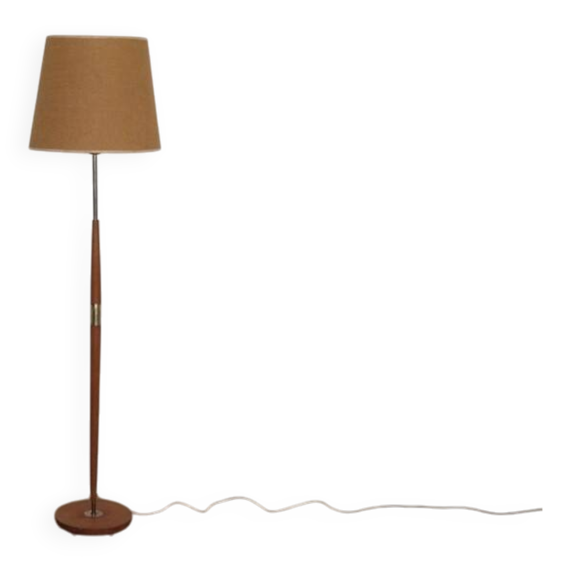 Vintage Scandinavian teak floor lamp, 1960s