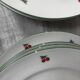 Set of 7 flat plates in porcelain Tables & Colours cherries