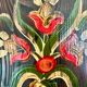 Wood painting signed, origin Alsace.