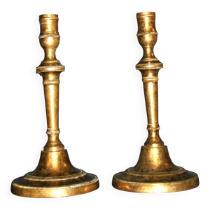 Lot de 2 bougeoirs balustre