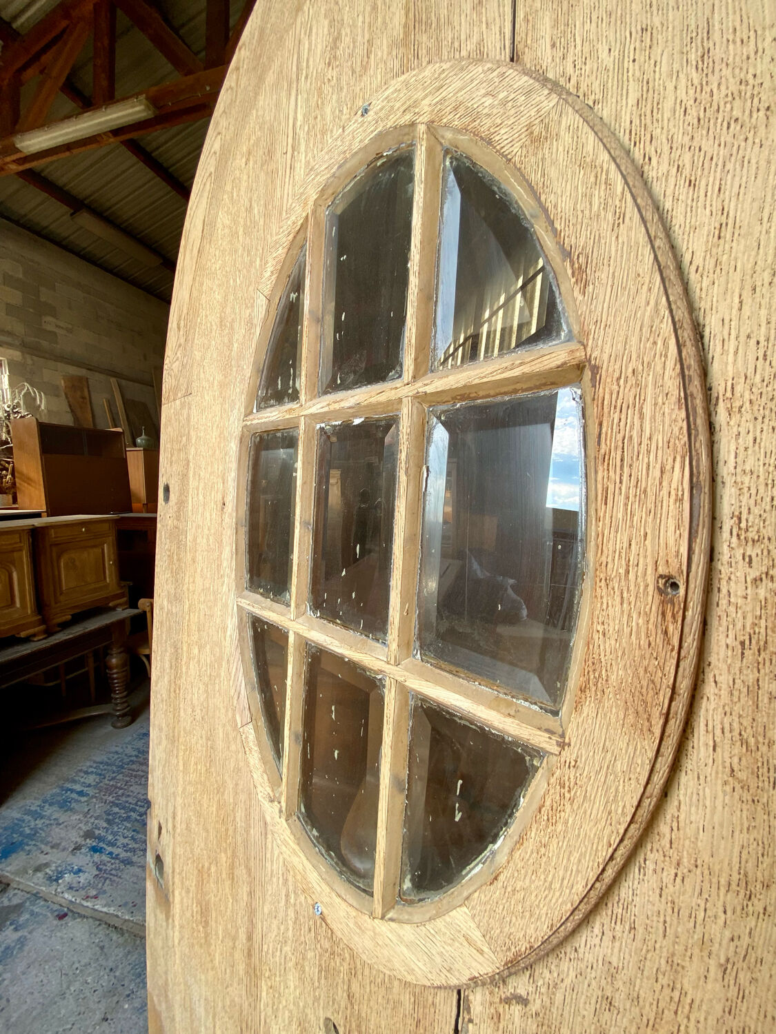 Porte décorative sablée