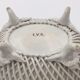 Ancient woven porcelain box, signed C.V.A - early 20th century