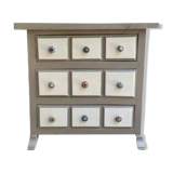 Castilian style wooden chest of drawers