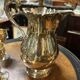 Carafe et 6 verres en métal argenté