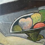 Large painting "forbidden fruits" signed