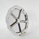 Stainless steel compartment dish, flower shape, 1970 - 33 cm
