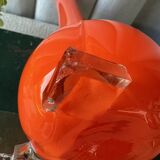 Orange opaline soliflore vase