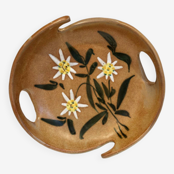 Enamelled stoneware dish from the 50s/60s