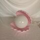 Pink shell and opaline pearl lamp, Saint-Jacques, France, 1970