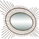 Large rattan sun mirror 1960