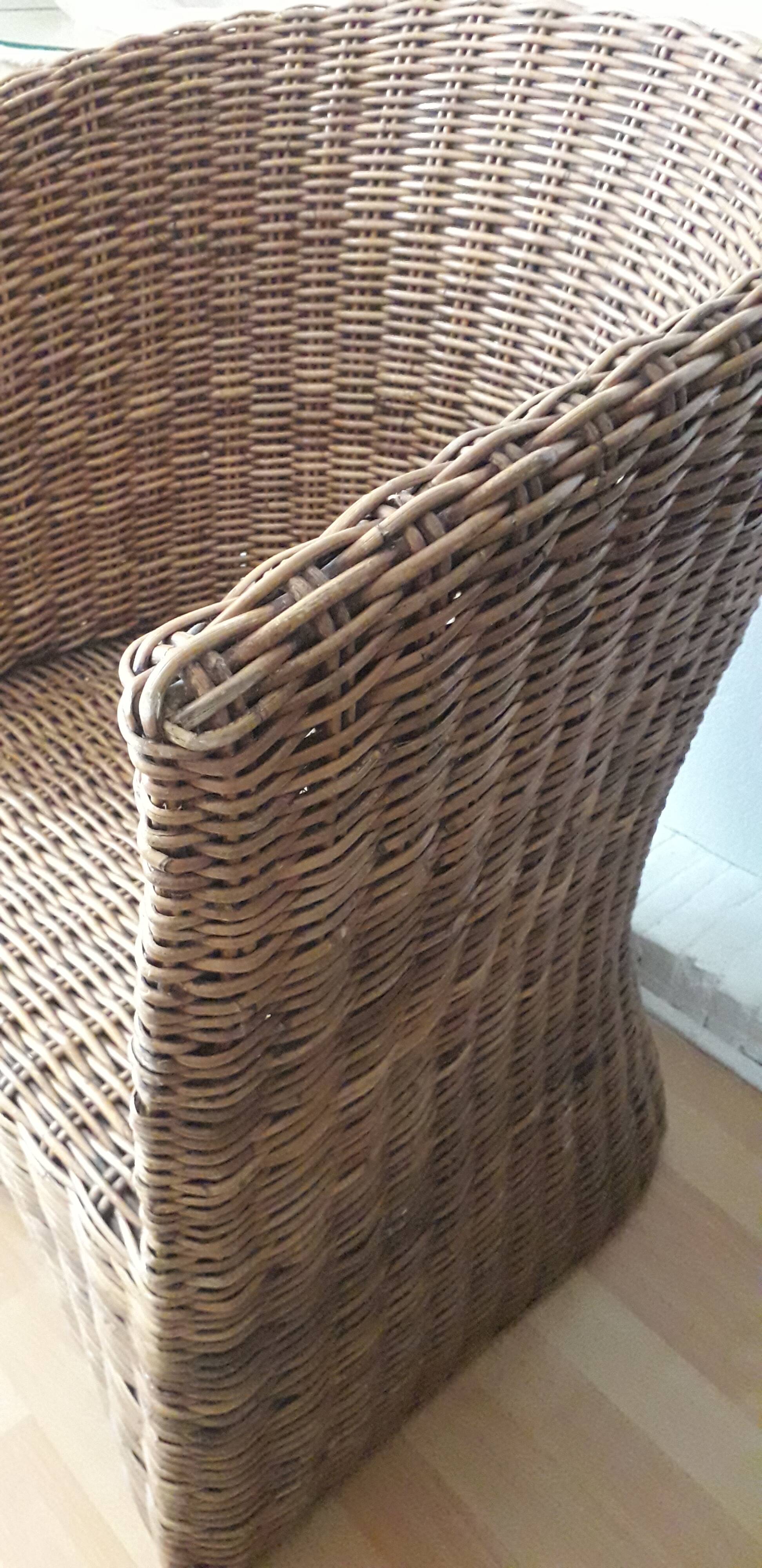 Rattan armchair