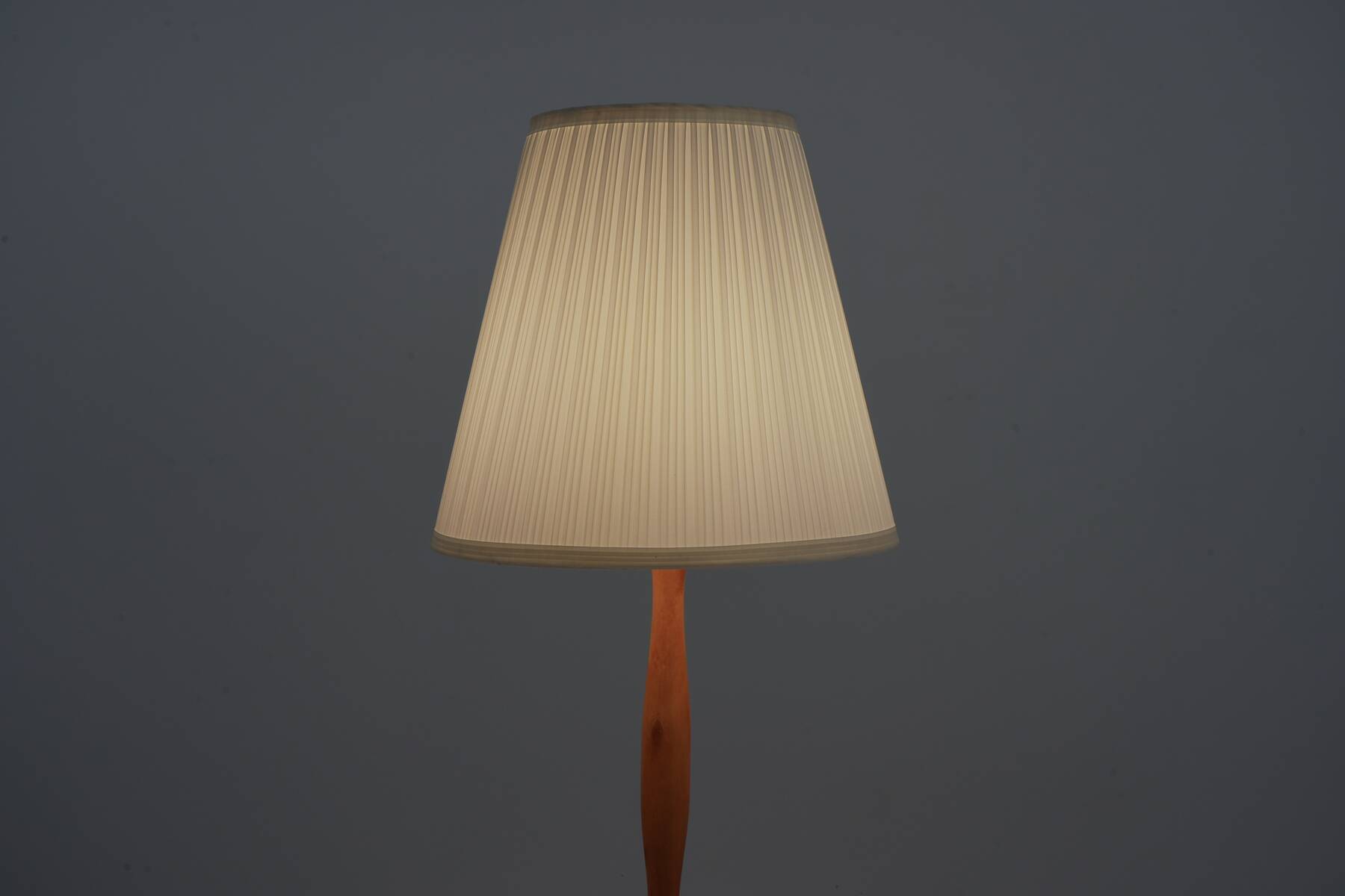 Large postmodern lamp circa 1990 in wood