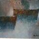 Oil painting on canvas of the sea by Lido Bettarini