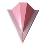 80s metal and plastic wall light