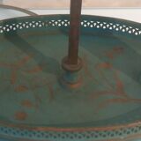 Painted metal hot water bottle lamp