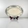 Oval patinated dish "Thermidor" Blue/green iron earth, late 19th century