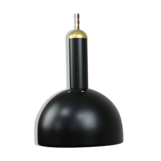 Vintage Black and Brass Pendant Lamp