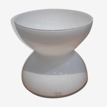 Diabolo vase in white opaline Anne Nilson for IKEA