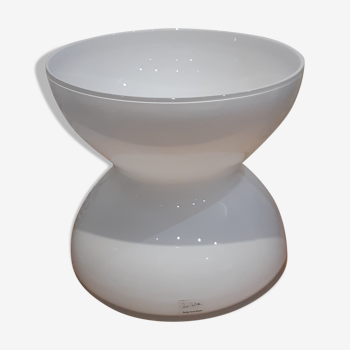 Vase Diabolo en opaline blanc Anne Nilson pour IKEA