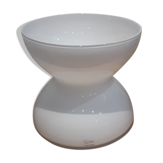 Diabolo vase in white opaline Anne Nilson for IKEA