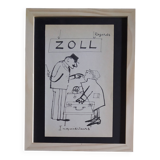 Illustration by Daninos from 1962 "inquisitive looks..."