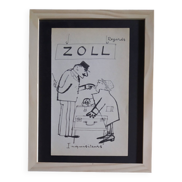 Illustration daninos de 1962 " regards.... inquisiteurs "